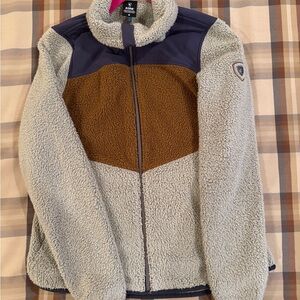 Kuhl Fleece Jacket in Brown and Gray - Women’s Med.
